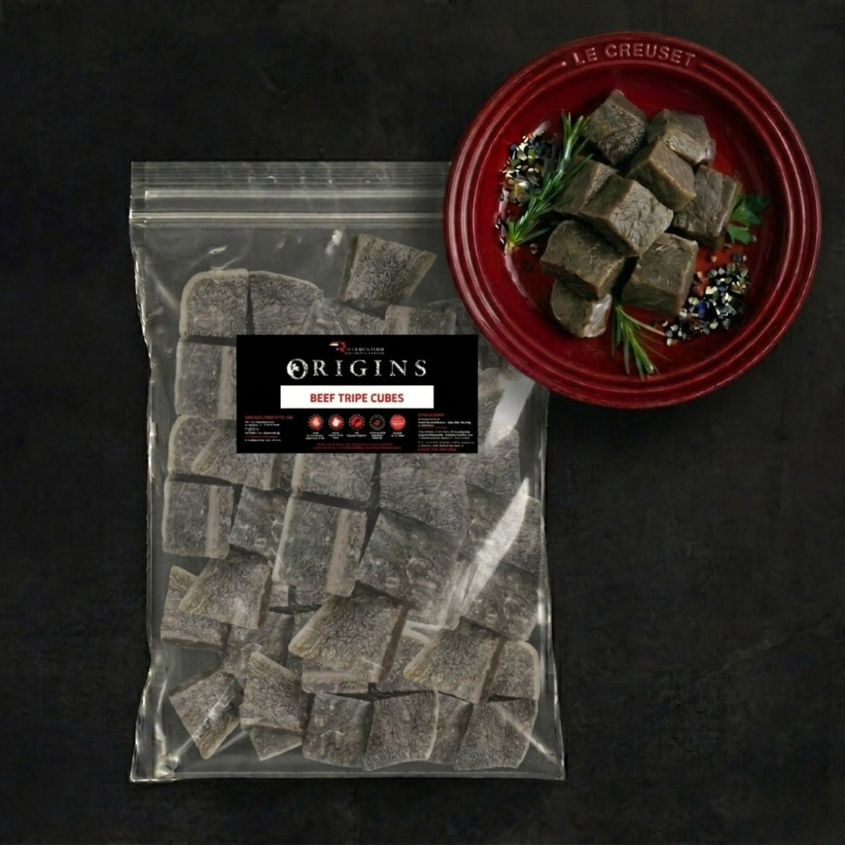 BEEF TRIPE CUBES - 2kg