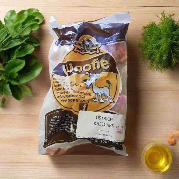 Raw Ostrich Kneecaps - 1kg