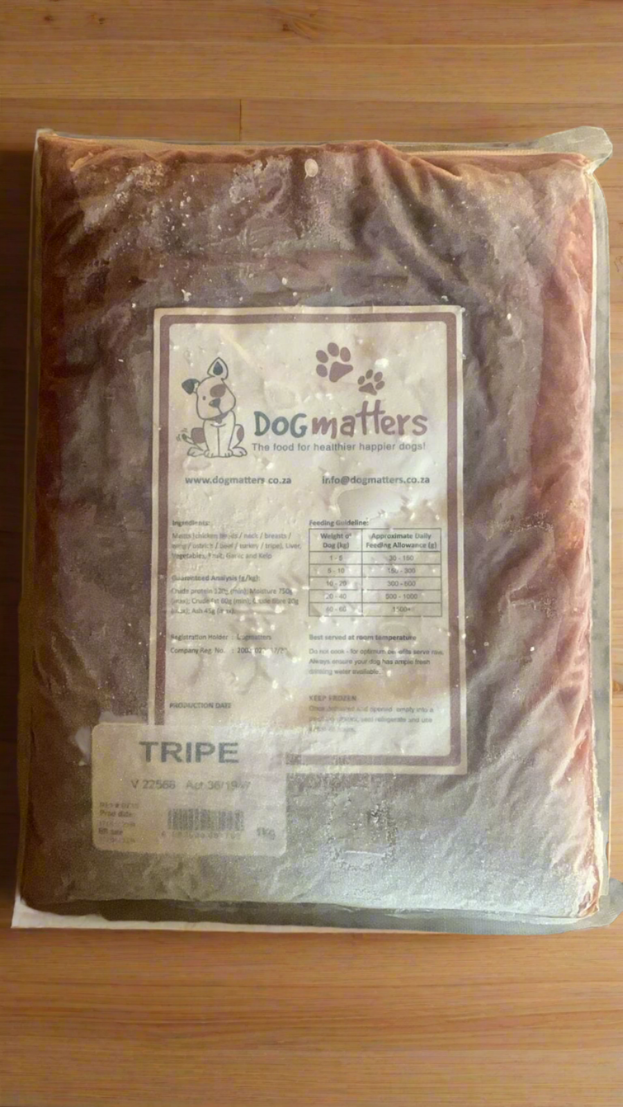 Dogmatters Tripe Meal - 1kg