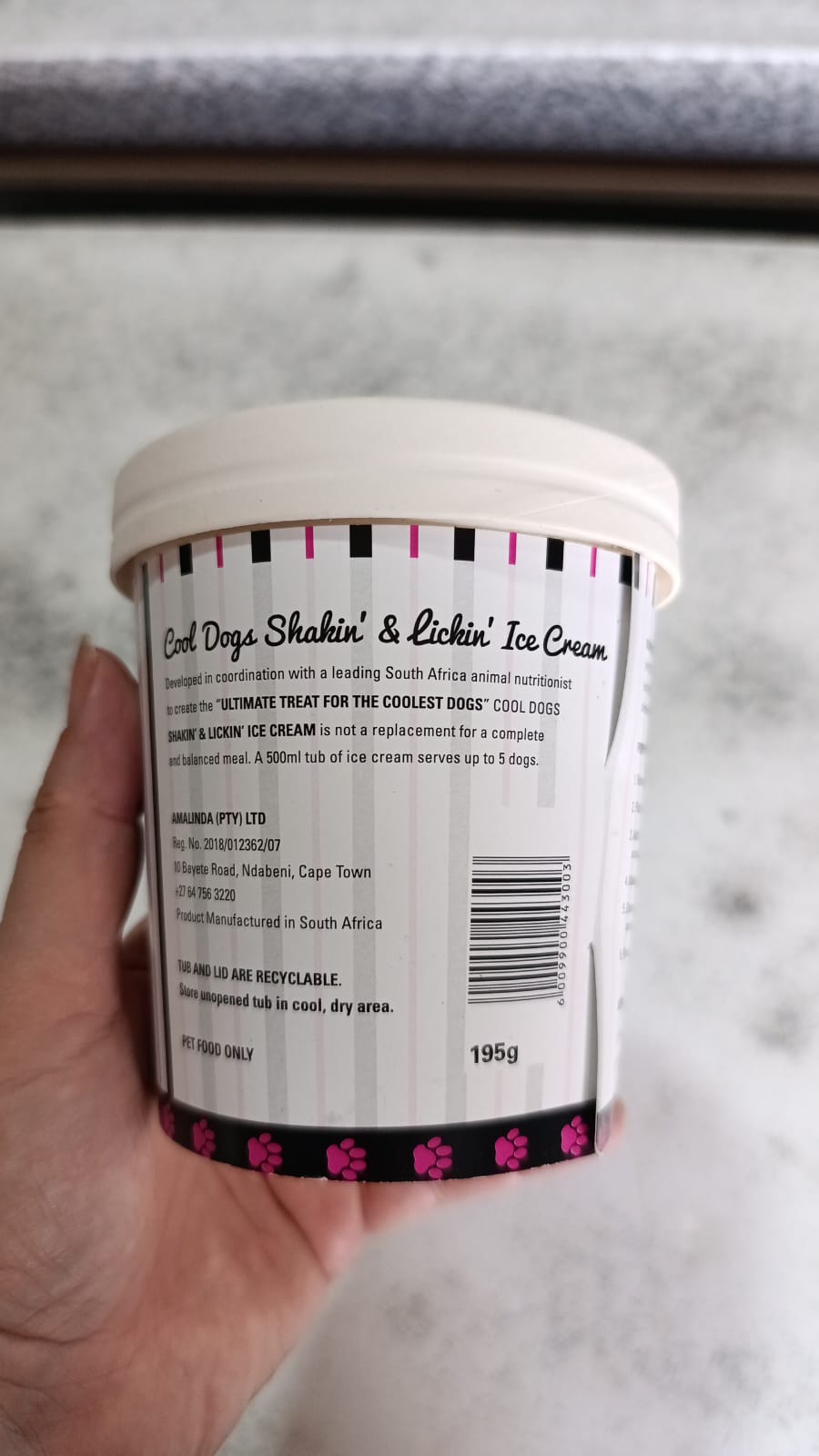 Vroomin Venison and Coconuts Doggy Ice Cream (Serves up to 5 dogs)