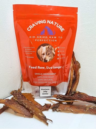 Venison Sinew (now) 100g (With Supplier Packaging)