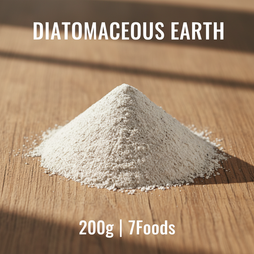 Diatomaceous Earth - Powder with Text