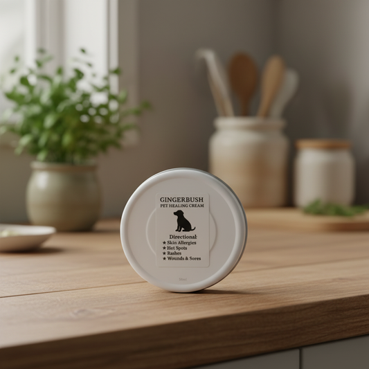 Gingerbush Cream in Rustic Kitchen