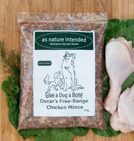 Oscar's Free-Range Chicken Mince for Dogs (for Skin Allergy Problems)