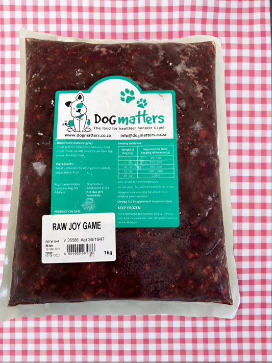 Raw Joy Game for dogs - 1kg