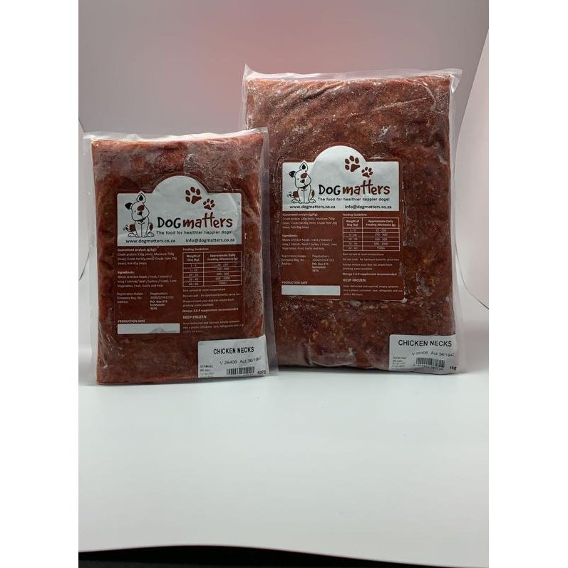 Chicken Necks Meal for dogs - 1kg