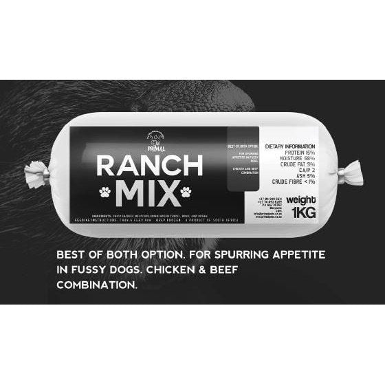 PR - Ranch mix - 1kg (Chicken & Beef Meat) - for dogs and cats - Bracc Services